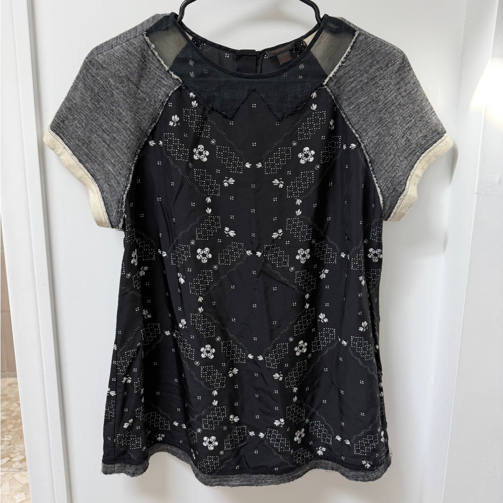Coach Banana Knit Mix Tee Size Medium